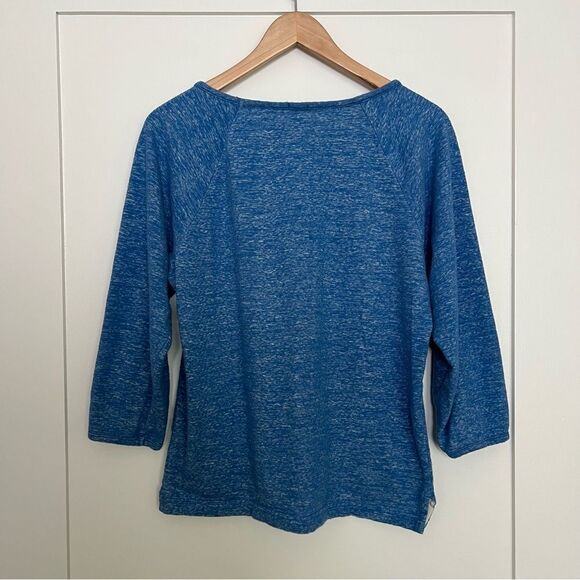 J Crew Mens Shirt Medium Blue Pullover Long Sleeve Crew Neck Outdoor Cotton - Picture 7 of 12